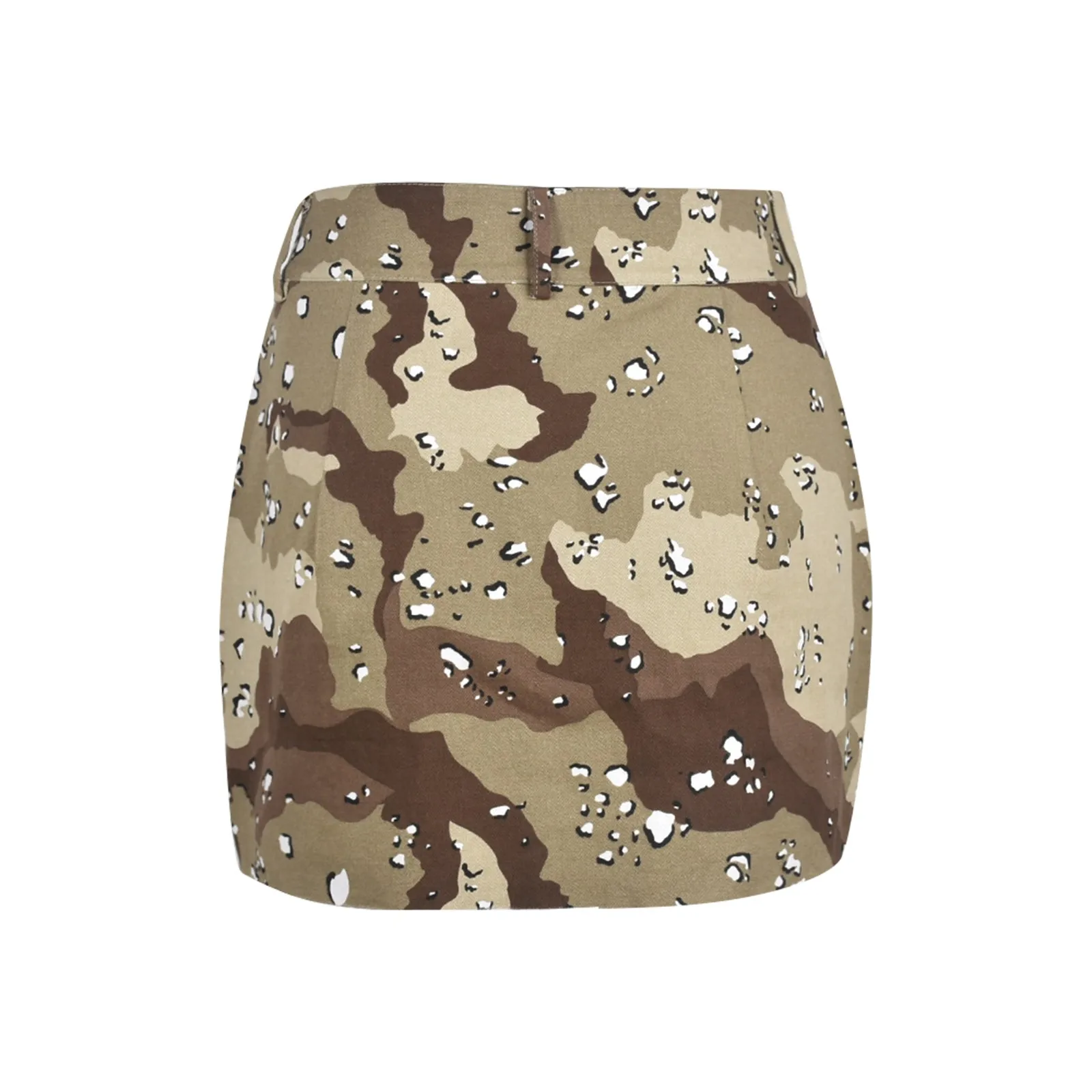 

Women's Casual Camouflage Loose Casual Pocket Slit Fringed Skirt Skirt mini skirt Aesthetic Clothes Streetwear Spring faldas