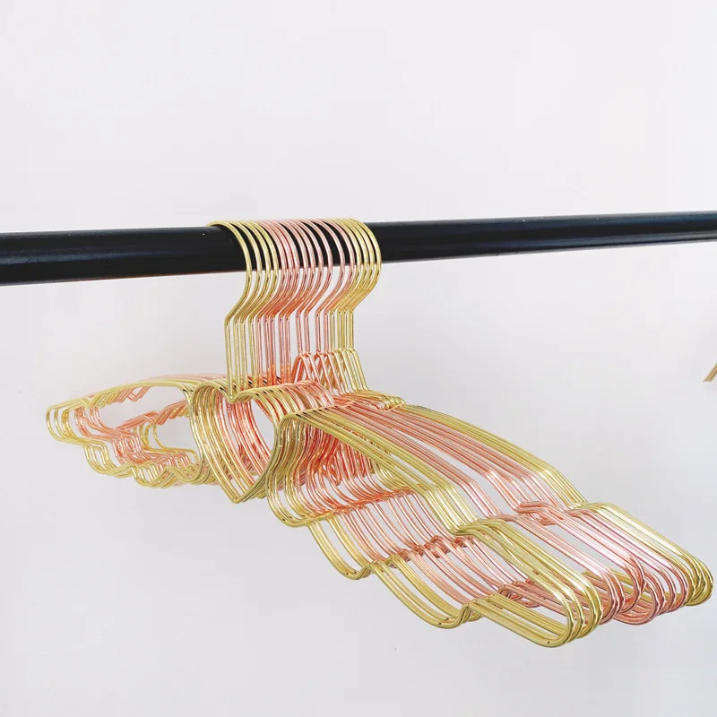 

5pcs Cute girl's sakura moon coat rack angel heart wings metal clothes rack clothes support hangers for clothes organization
