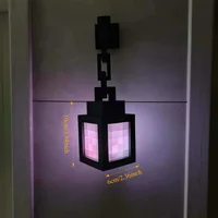 3D Printed Luminous Lantern Nightlight Pixel Game Theme Ambient Home Decor Ornament Light 3