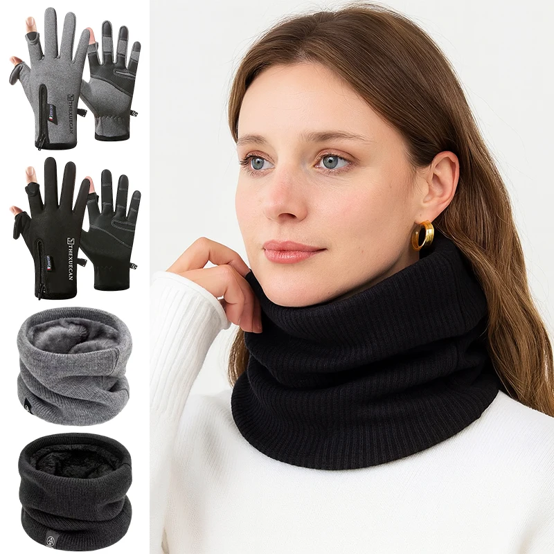 Outdoor Winter Gloves Outdoor Sport Anti-slip Waterproof Glove for Man Woman Windproof Cycling Climbing Fishing Skiing Gloves