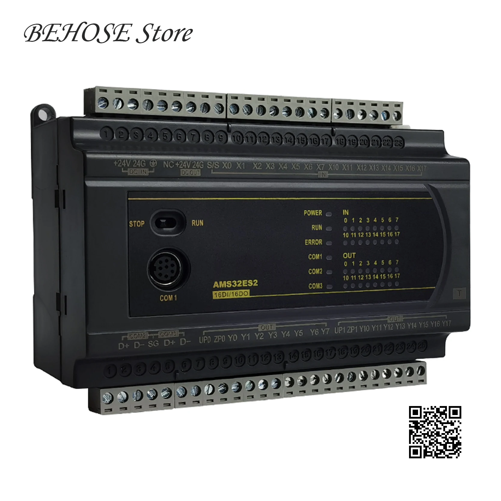 

PLC Programmable Controller Compatible with Delta ES2 DVP 16/24/32/40/60 200R/200T