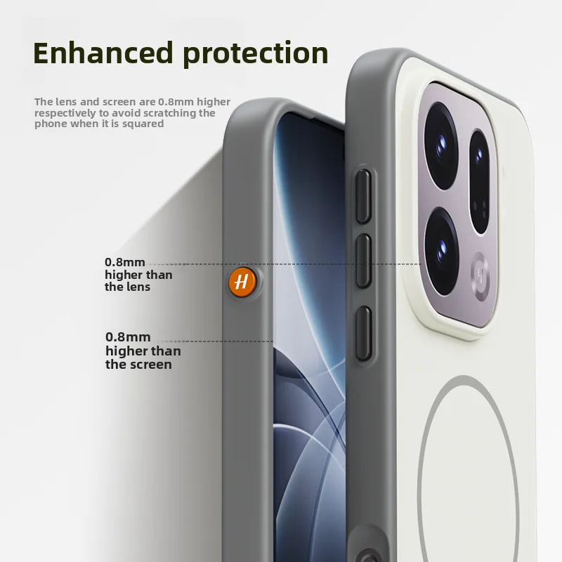Sleek Magnetic Ring Shockproof Bumper Case – Full Cover, Anti-Drop, Fashion Design