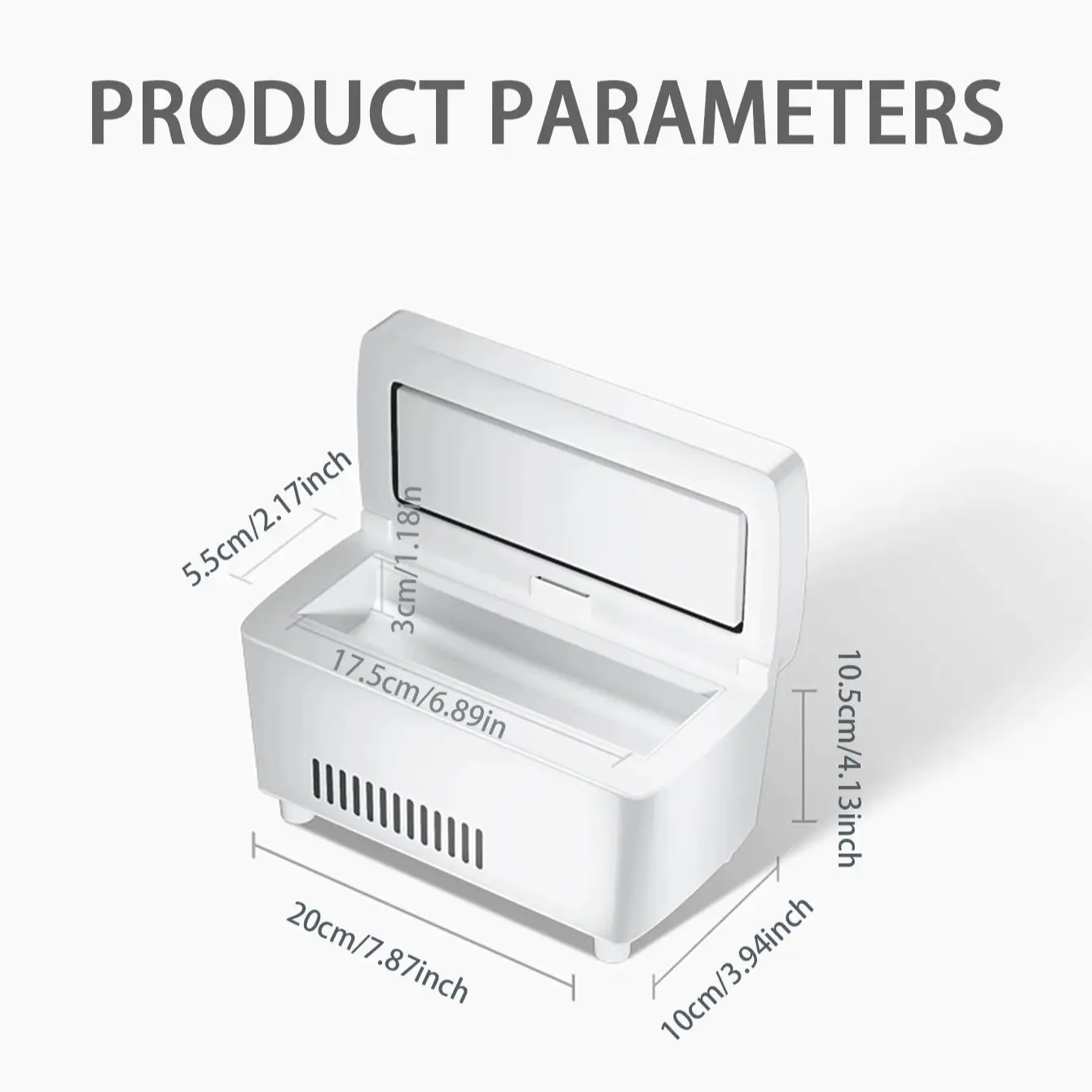 High Power Mini Refrigerator Insulin Pill Box Dispensing 0-18 Degrees Refrigerated USB Charging Refrigerated Incubator