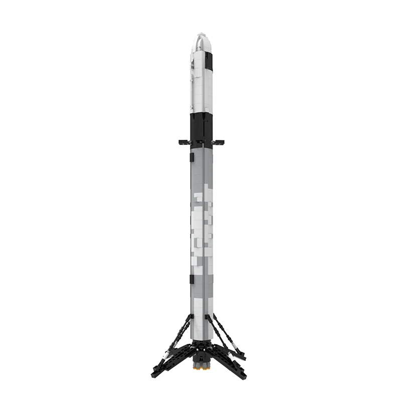 

Building Blocks MOC Space X Falcon 9 1:110 Scale Rocket Universe Artificial Satellite Vehicle Bricks Toys For Children Gift