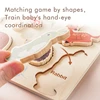 Children Montessori Toys Wooden 3D Puzzles Toys Animals Astronauts Colorful Puzzles Matching Toys For Baby Training Cognitive 3
