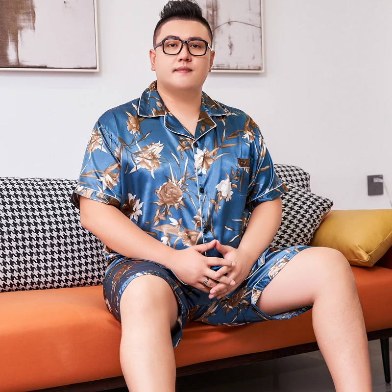Man Pajamas Set 3XL-5XL for Summer