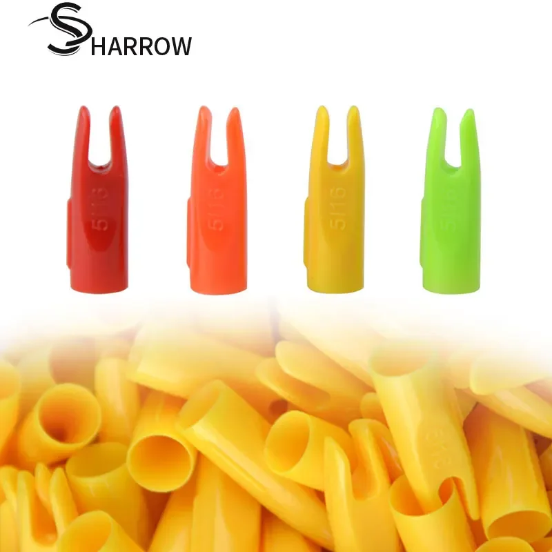 50/100pcs 5/16inch Archery Arrow Nocks 8mm Conical Shape Wood Bamboo Arrows Nocks Shooting Hunting  Accessories multifunctional basketball marker cones star arrow shape speed agility cone for basketball layup shooting dribble training