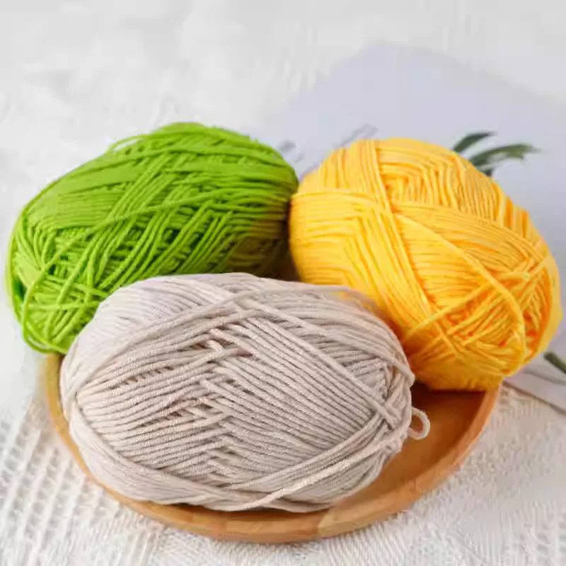 50g Soft Wool Milk Cotton Yarn Crochet Anti-Pilling Hand Knitting Thread For Cardigan Scarf Hat Baby Sweater Doll Supplies 4