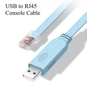 Cavo console da USB a RJ45 Adattatore seriale RS232 per computer portatile Router Cisco Cavo console convertitore USB RJ 45 8P8C 1,8 m 3 m