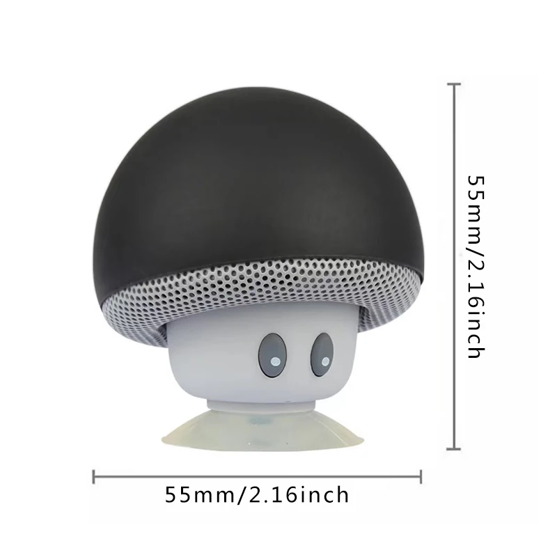 Mini Mushroom Bluetooth Speaker Creative Mini Suction Cup Portable Smart Speaker for Phones Cross-border Cartoon Gift wireless bluetooth speaker portable bluetooth speaker portable speakers audio speakers