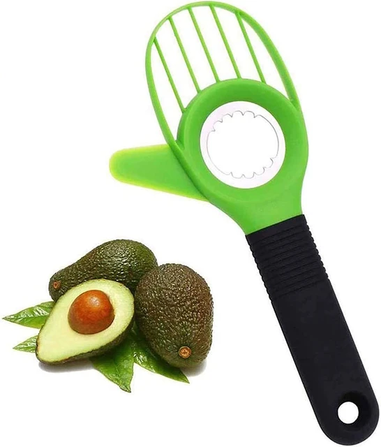 Avocado Peeler 3 In1 Avocado Slicer Tool,Three in One Avocado Slicer,Green  Avocado Cutter and