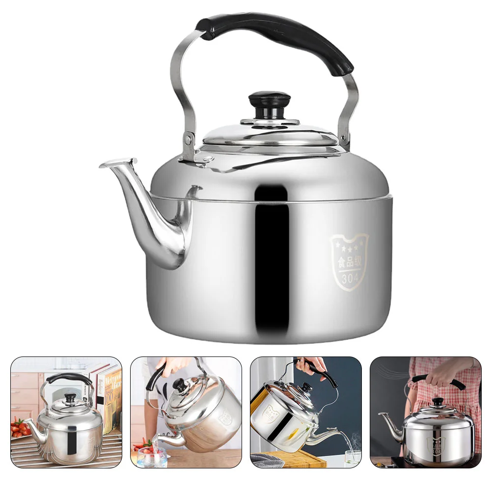 Whistling Tea Kettle Stainless Steel Teapot Teakettle For Stovetop Induction Stove Top 4L whistling teapot
