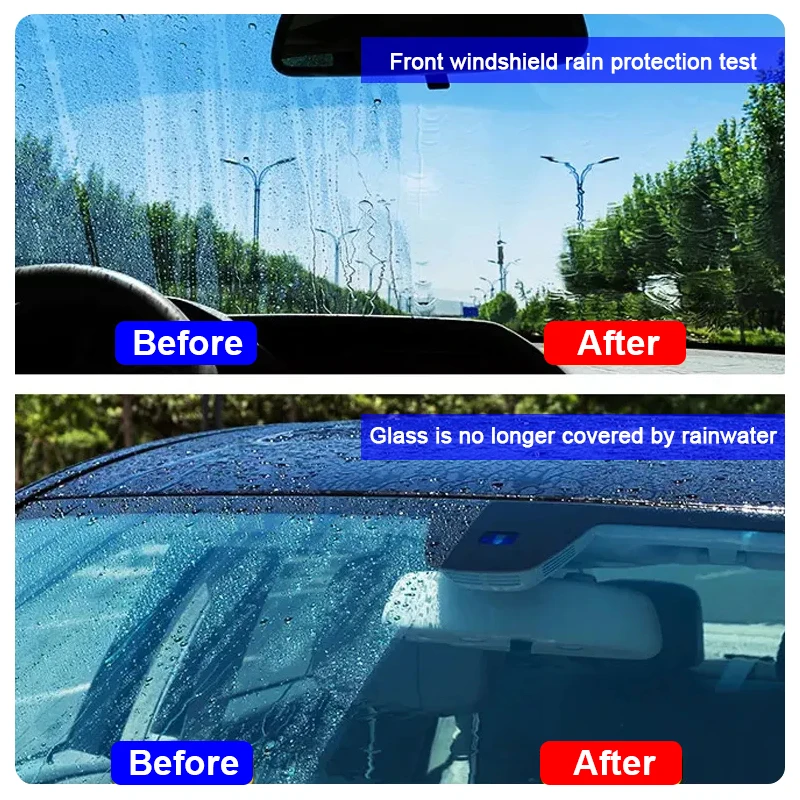 Water Repellent Spray Anti Rain Coating For Car Glass Hydrophobic Anti-rain Car Liquid Windshield Mirror Mask Auto Polish Kit BEST SELLERS