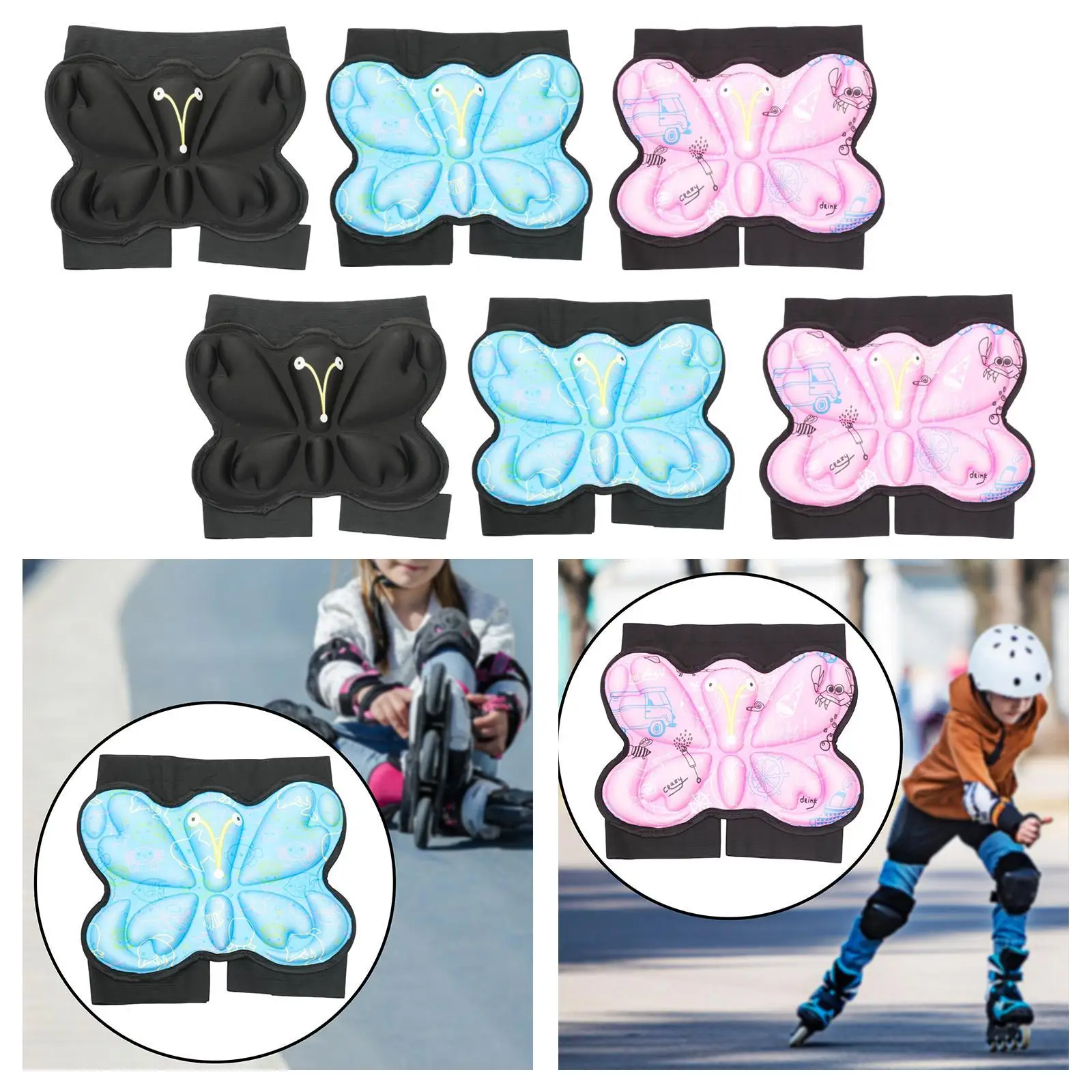 Kids Hip Pad Shockproof Anti Fall Lightweight Thickened Boys Girls Butt Pad