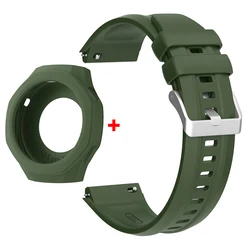 Cinturino in silicone sostitutivo e custodia protettiva per smartwatch 46mm