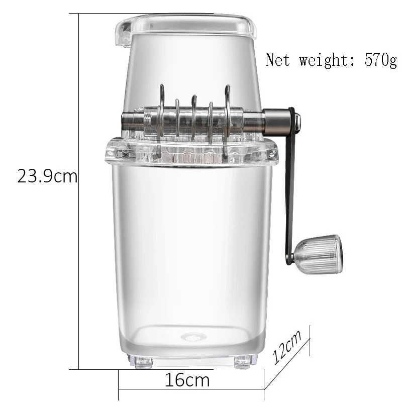 Home Manual Ice Crusher Multi-function Hand Shaved Ice Machine Chopper Kitchen Bar Blenders Tools Snowflake Ice Cream Machine