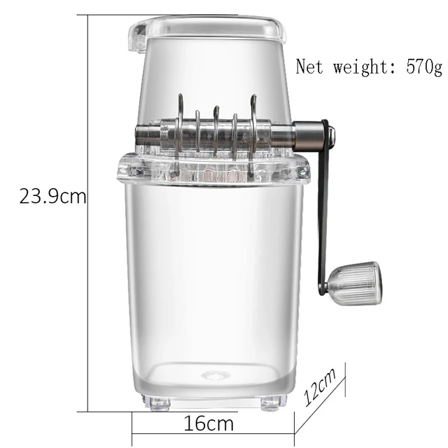 Home Manual Ice Crusher Multi-function Hand Shaved Ice Machine Ice Chopper Kitchen Bar Ice Blenders Tools 4