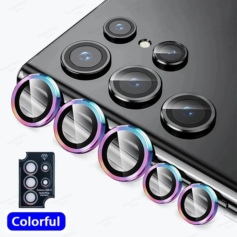 삼성 갤럭시 S26 울트라/S26 플러스/S26용 강화 유리 카메라 렌즈 보호대 갤럭시 S26용 긁힘 방지 HD 투명 케이스 필름