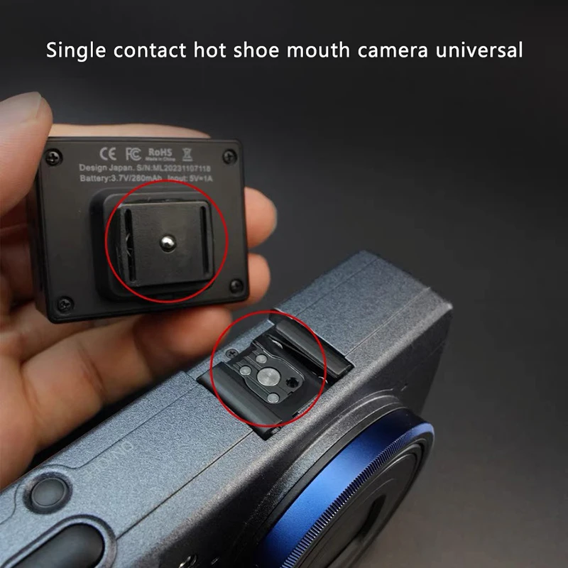 Mini Hot Shoe Rechargeable Miniature Camera Macro Xenon Flash for Mirrorless Digital Camera A7C DLUX5 GRIII GR2 GR3 GR3x ZV1
