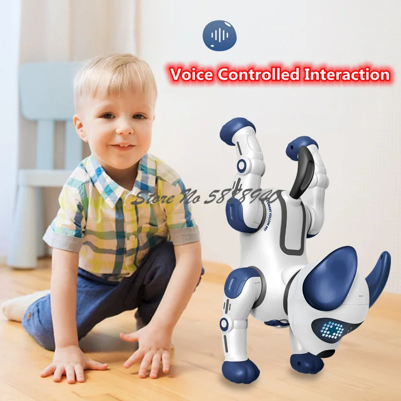 Electric Smart APP Radio Control Robot Dog 2.4G Low Battery Reminder Sing Dance Touch Interaction Stunt Handstand RC Animal Dog
