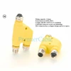 M12 M Code H Splitter Adapter 6 Cores (5+PE) Power Y Splitter M Coding Circular Connector For Actuators Sensors Automation 3