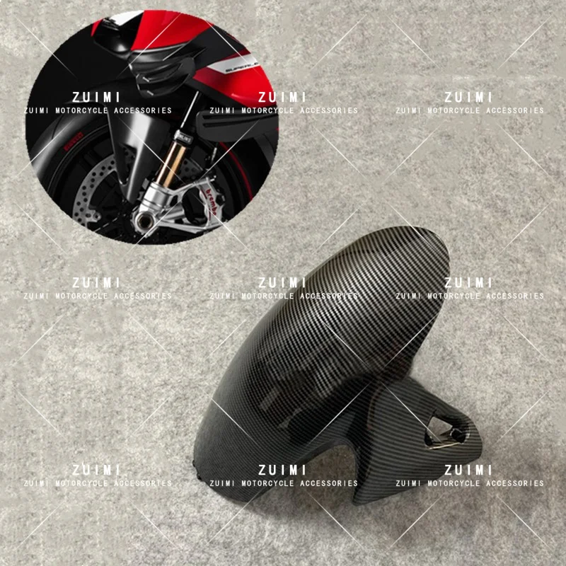 

Fit For Ducati Panigale V4/V4S V2 Motorcycle Front Fender Mudguard Mudguard Mudguard Splash Cover ABS Plastic Carbon fiber paint