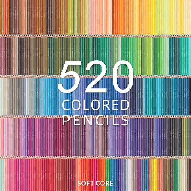 Set of 520 Colors Professional Colored Pencils for Artists  Drawing,Sketching, Art Supplies Gift for Adults