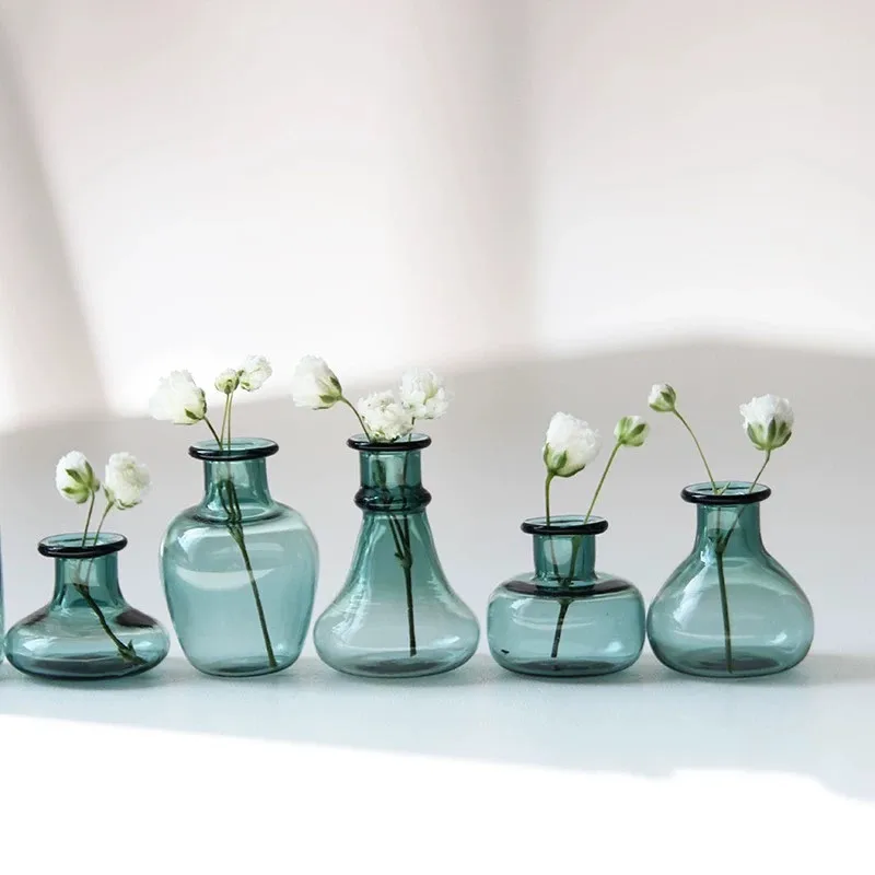 5/10X 1:12 Dollhouse Mini Storage Tank Wishing Glass Bottle Mini Tiny Jar Flower Vases Model Toys Doll House Decor Accessory 3