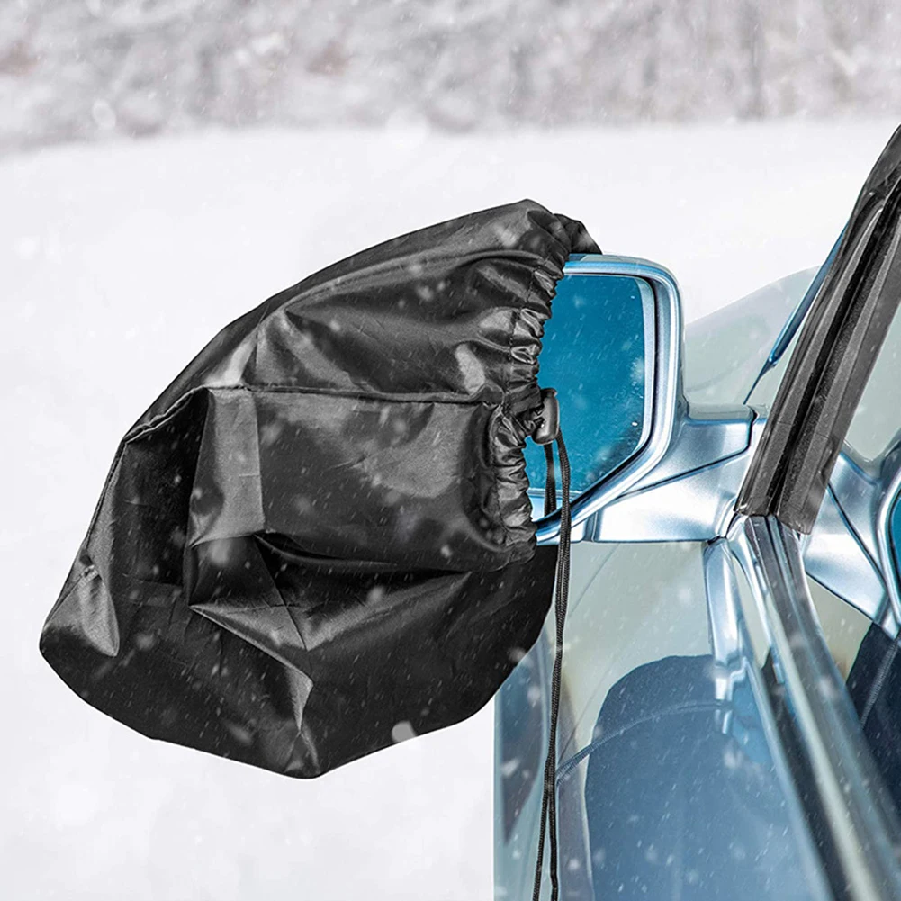 2PCS Car Mirror Cover Grey Wing Mirror Cover Snow Ice Protective Car Side Accessories