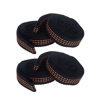 J1UL1N 4Pcs Hammock Straps Special Reinforced Polyester Straps 5 Ring High Load-Bearing Outdoor Camping Hammock Straps