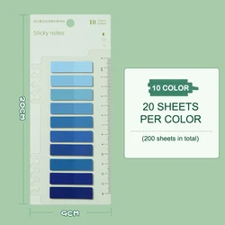 Vibrant Transparent Fluorescent Index Tabs for Planning & Organization (5)
