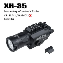 Enhanced Tactical LED Flashlight with Dual Switch and IR Capability for Outdoor and Hunting Use (XH35 BK)