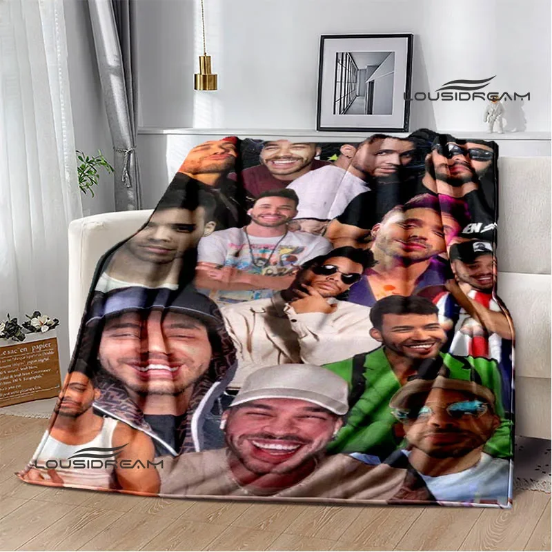 Latin singer Romeo Santos printed blankets Flange Warm blanket soft and comfortable blanket picnic blankets birthday gift 2