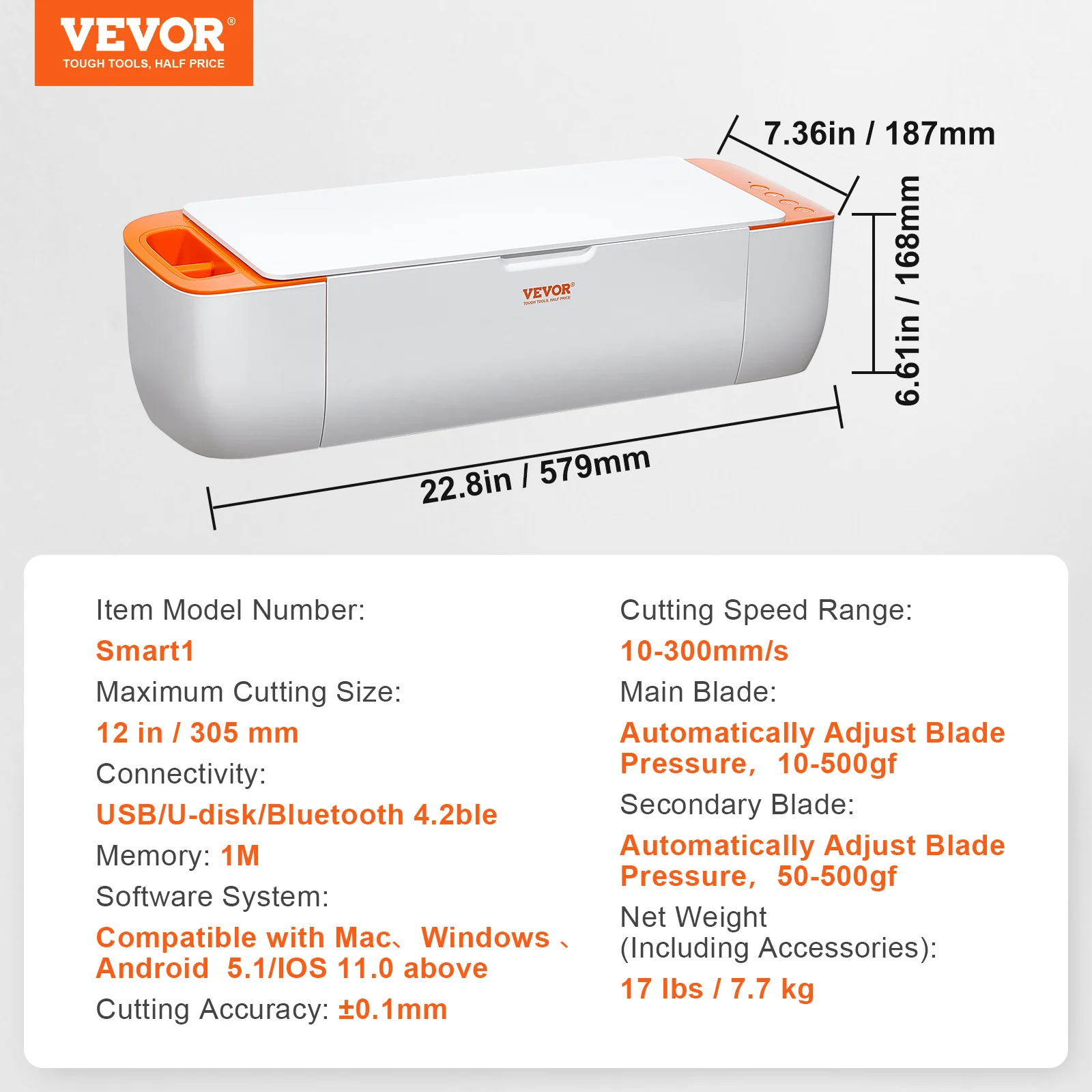 Vinyl Cutter Machine Compatible with iOS Android Windows Mac Bluetooth For DIY Cards Decor