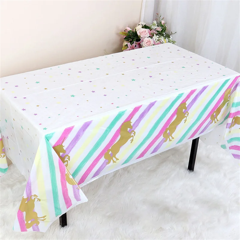 Pink Unicorn Tablecloths Unicorn Birthday Tablecloths Disposable