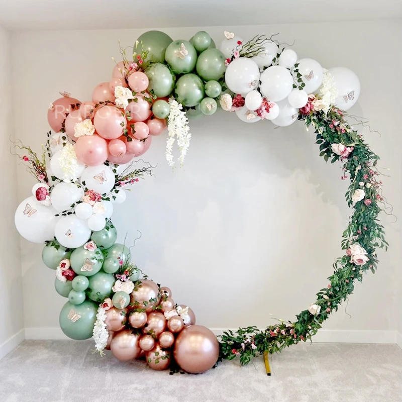 Circular Wedding Decoration Backdrop Arch Stand Birthday Party Balloon Hoop Stand Baby Shower Decorations Frame Balloons Arche,wedding arch stand,wedding arch set,party arch set