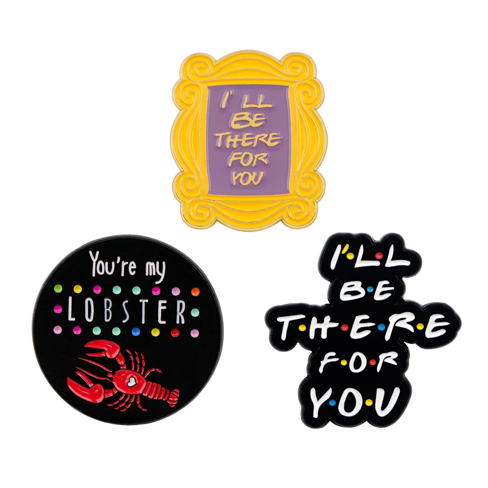 TV Series Friends Enamel Pin Women Men Lapel Pins for Backpack Badges ...