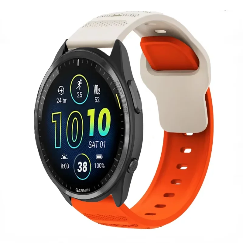 Comfortable & Breathable Silicone Wristband, 20mm/22mm, Replaceable Strap for Smartwatches