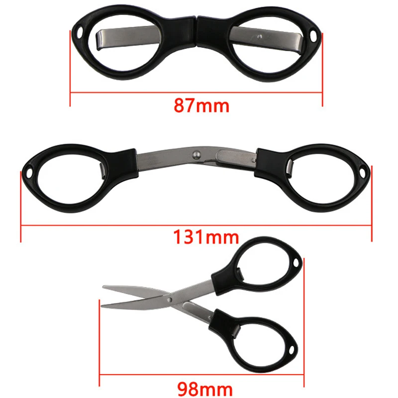 1PCS Mini Household Small Scissors Portable Folding Storage Scissors Sharp Stainless Steel Blades Sewing Fishline Scissor Tool 6