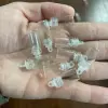 20/100pcs 1ml Mini Glass Bottles Pendants With Plastic Stopper Small Bottle Decoration Crafts Vials Jars 4
