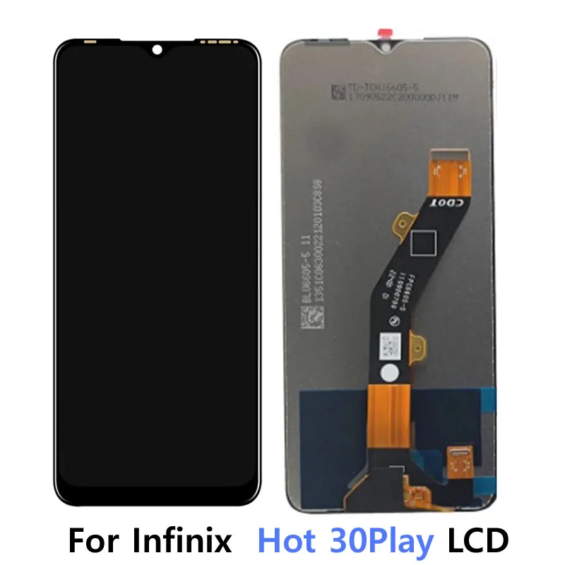 

100% Tested 6.82 Inch Original Display Replacement For Infinix Hot 30 Play NFC X6835 X6835B LCD Touch Screen Digitizer Assembly