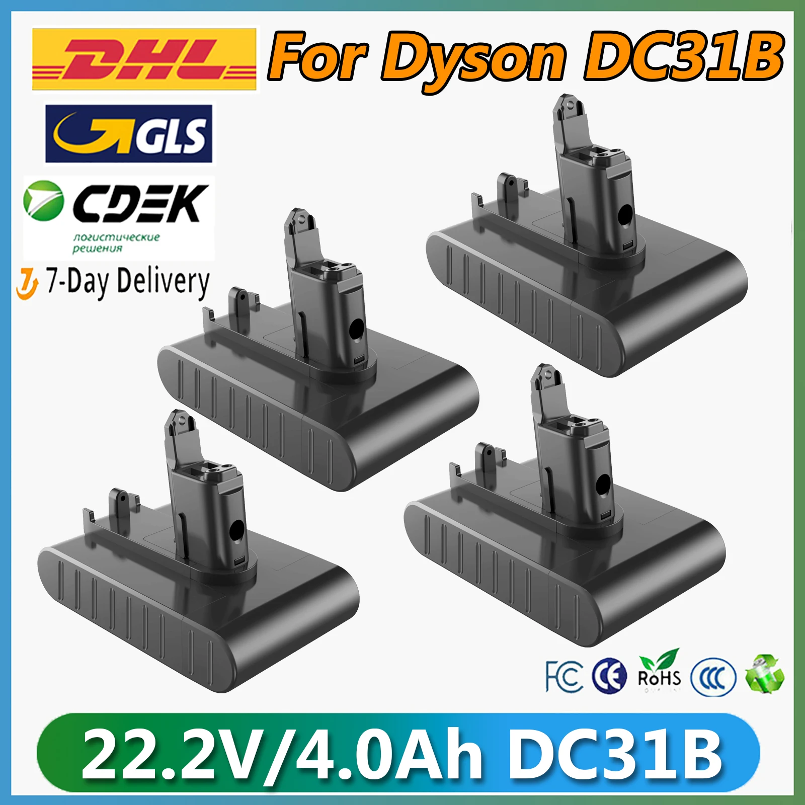 22.2V Rechargerable Battery For Dyson DC31B 4000mAh For DC31 DC31B DC35 DC44 DC45 Power Tool Replacement Battery power tool battery rechargeable lithium batteries rechargeable nickel zinc batteries rechargeable nickel metal hydride batteries
