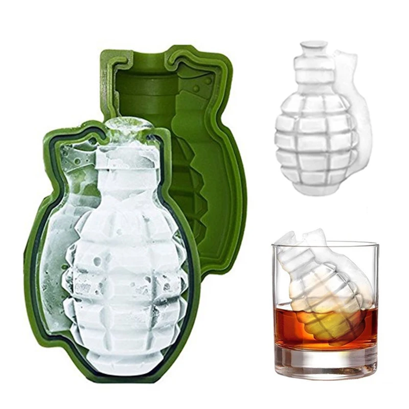 

Pub Accessories Kitchen Supplies Cake Molds Cake Baking Decor Silicone Ice Cube Mold Ice Cream Trays Mold 3D Grenade Shape 얼음틀