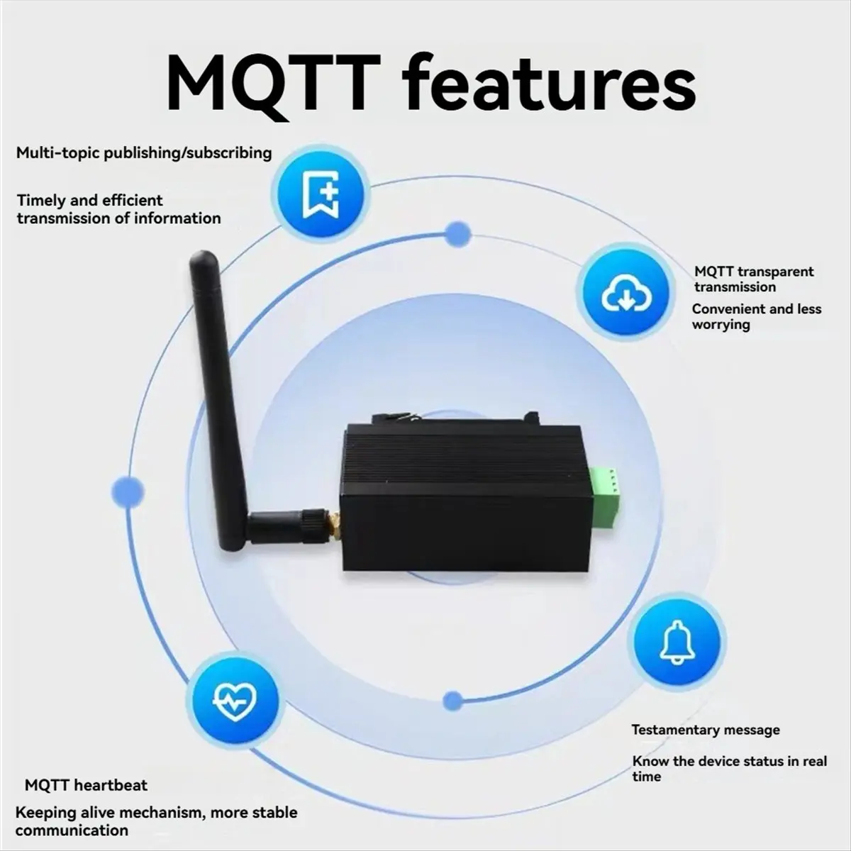 A26Z 4G DTU 무선 모듈, RS485/232 직렬 포트, 풀 넷컴 투명 통신 B