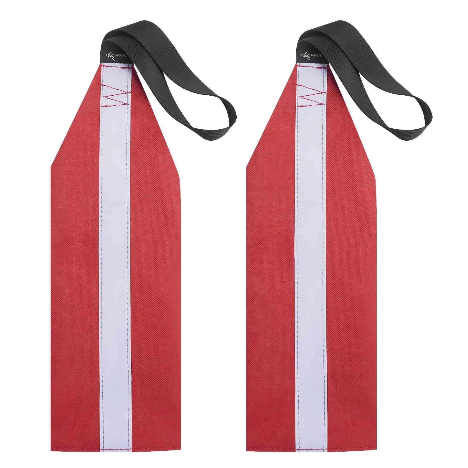 Red Flag Truck Loads (Pack of 2), Warning Flags for Kayak Safety Towing,Travel Trailer Tow Accessories high visible color trailer warning flag signal flag safety flag trailer warning flags ​travel flag kayak safety flag