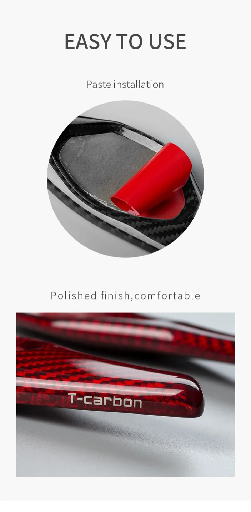 Carbon Fiber Steering Wheel Shift Paddle Extension Shifter For Cadillac XTS XTS5 Paddle Shifters Car Accessories