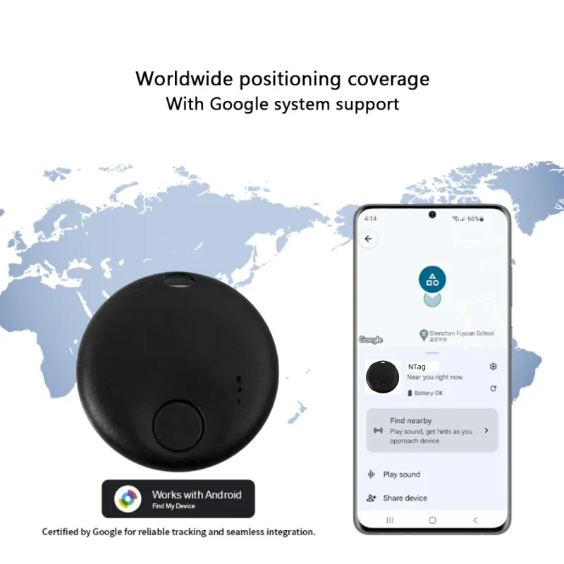 Mini Magnetic GPS Tracker for Android Devices