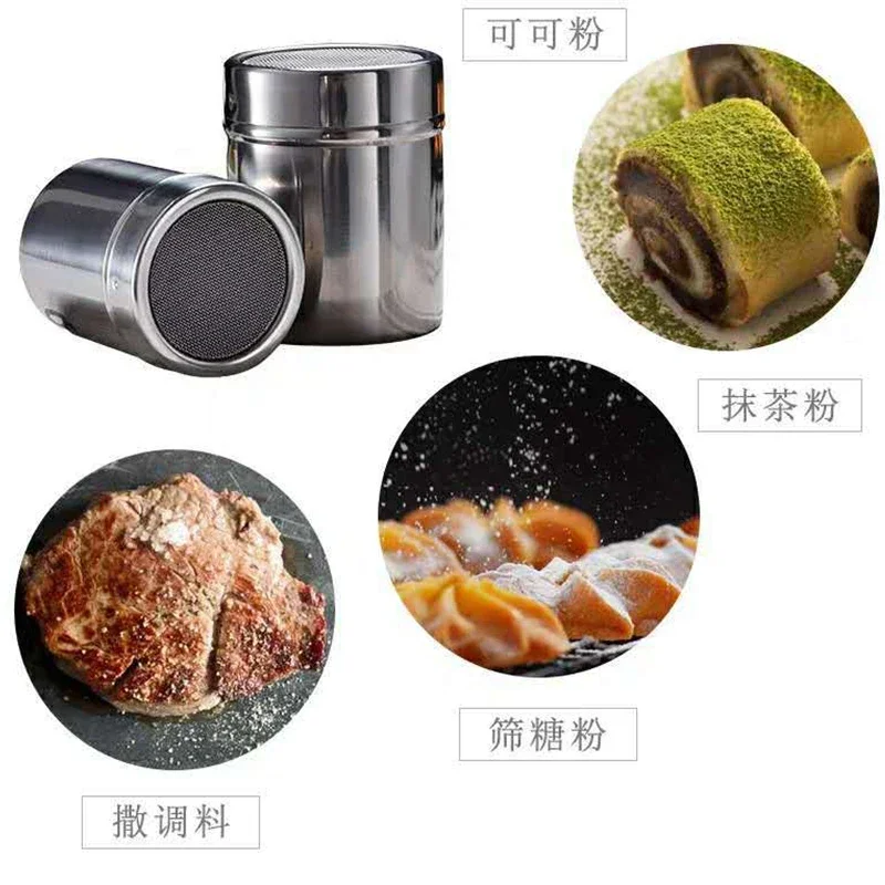 Coffee Shaker 1pc Stainless Steel Chocolate Cocoa Flour Sifter