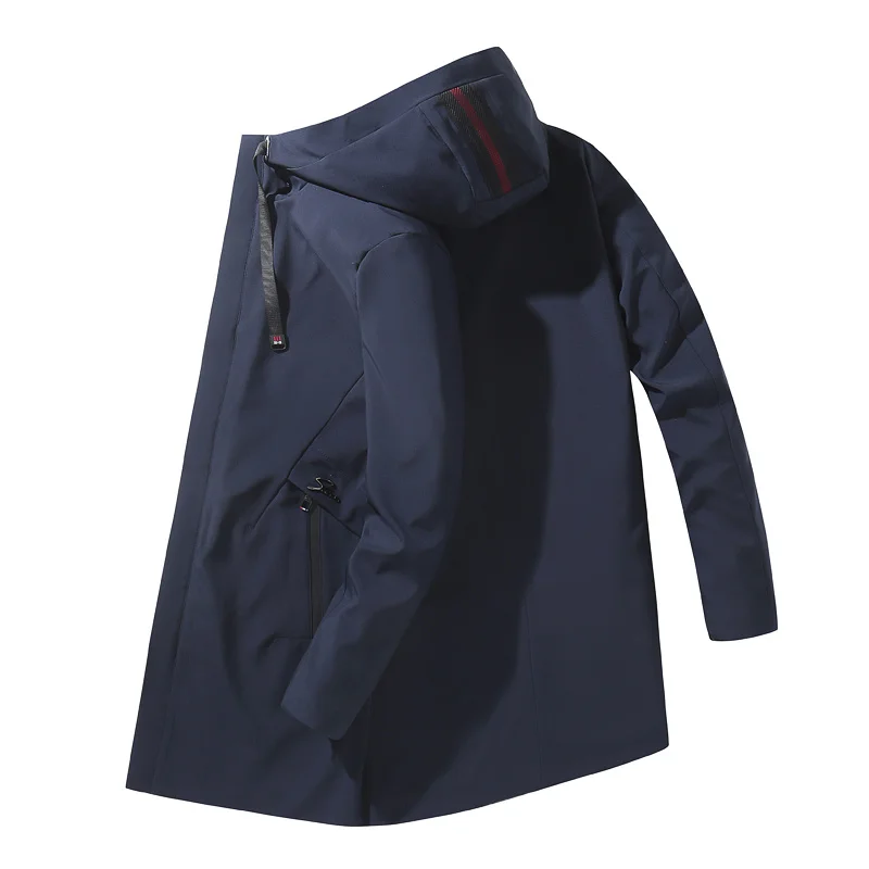

Jacket Men Casual Hooded New Windbreaker Bomber Jacket Coats Male 2023 Autumn Outdoor Waterproof Slim Clothing Mens 4XL