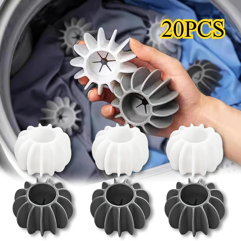 2/5/10/20PCS Laundry Ball Reusable Clothes Hair Cleaning Tool Pet Hair Remover Washing Machine Cat Catcher Laundry Ball